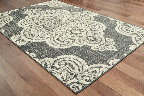 Oriental Weavers Sphinx Marina 5929E Grey / Ivory Rugs.