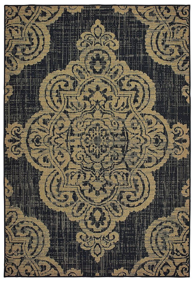 Oriental Weavers Sphinx Marina 5929K Black / Tan Rugs.