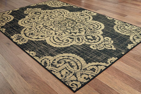 Oriental Weavers Sphinx Marina 5929K Black / Tan Rugs.