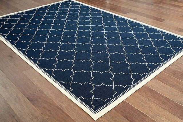 Oriental Weavers Sphinx Marina 6025P Navy / Ivory Rugs.