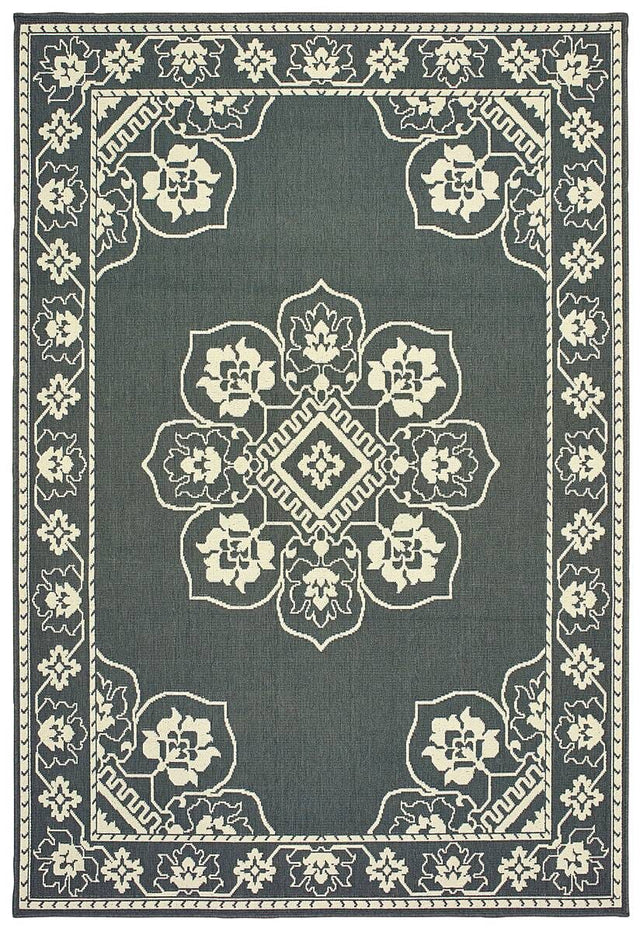 Oriental Weavers Sphinx Marina 7764E Grey / Ivory Rugs.