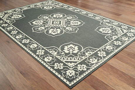 Oriental Weavers Sphinx Marina 7764E Grey / Ivory Rugs.