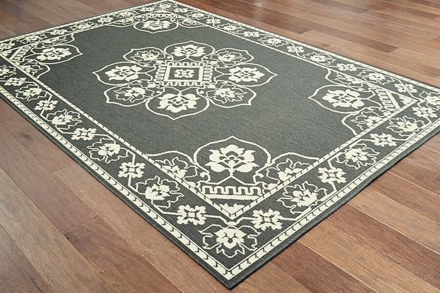 Oriental Weavers Sphinx Marina 7764E Grey / Ivory Rugs.
