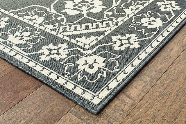 Oriental Weavers Sphinx Marina 7764E Grey / Ivory Rugs.