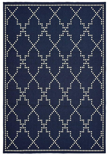 Oriental Weavers Sphinx Marina 7765B Navy / Ivory Rugs.