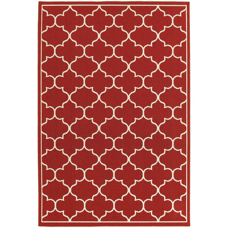 Oriental Weavers Sphinx Meridian 1295R Red / Ivory Rugs.