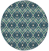 Oriental Weavers Sphinx Meridian 2209B Navy / Green Rugs.