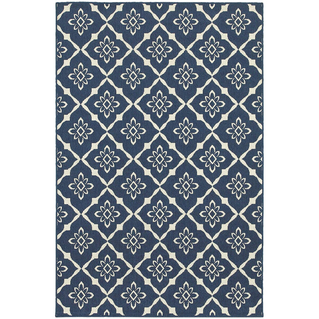 Oriental Weavers Sphinx Meridian 5703B Navy / Ivory Rugs.