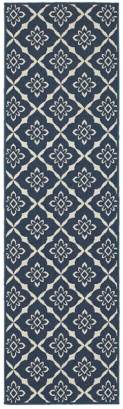 Oriental Weavers Sphinx Meridian 5703B Navy / Ivory Rugs.