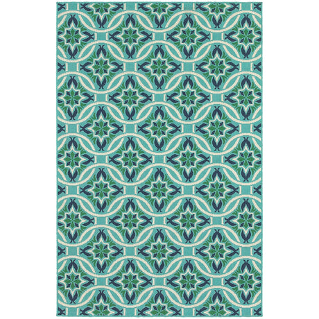 Oriental Weavers Sphinx Meridian 5868L Blue / Green Rugs.