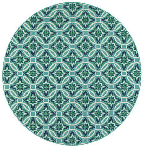 Oriental Weavers Sphinx Meridian 5868L Blue / Green Rugs.