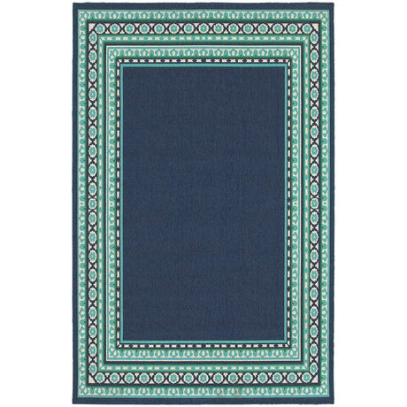 Oriental Weavers Sphinx Meridian 9650B Navy / Green Rugs.