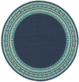 Oriental Weavers Sphinx Meridian 9650B Navy / Green Rugs.