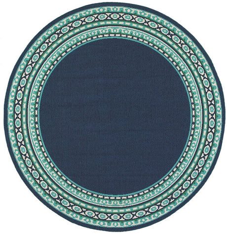 Oriental Weavers Sphinx Meridian 9650B Navy / Green Rugs.