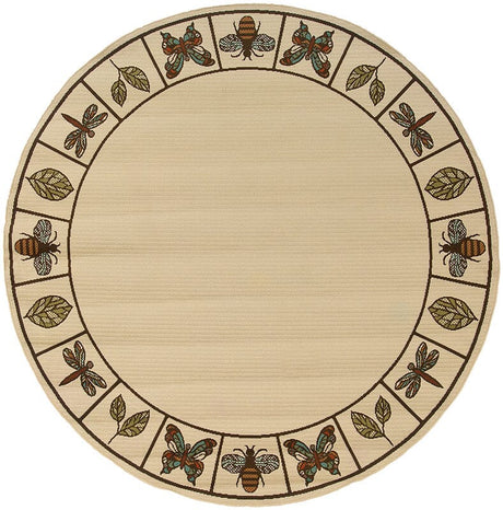 Oriental Weavers Sphinx Montego 2266w Ivory / Brown Rugs.