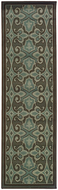 Oriental Weavers Sphinx Montego 2335l Blue / Brown Rugs.