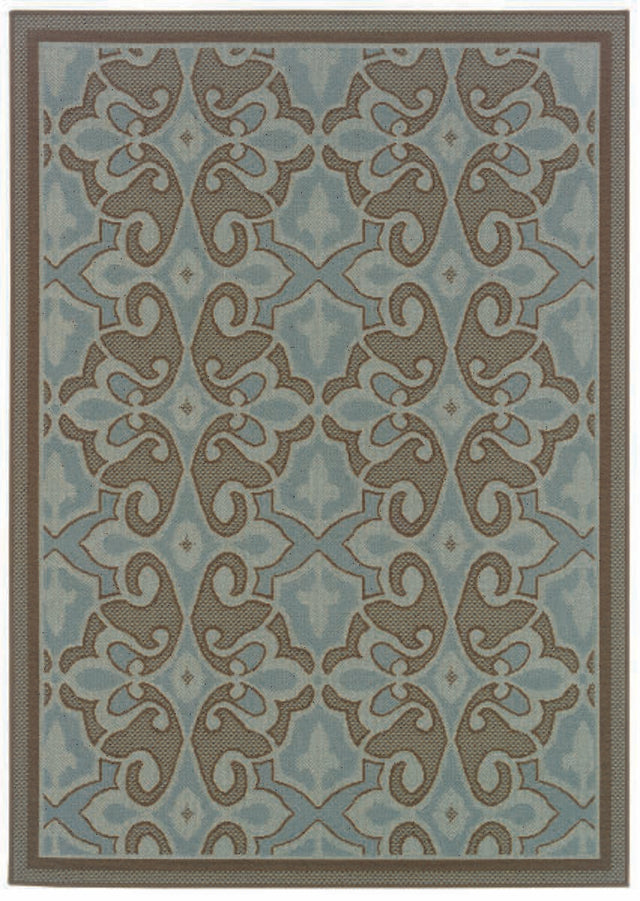 Oriental Weavers Sphinx Montego 2335l Blue / Brown Rugs.