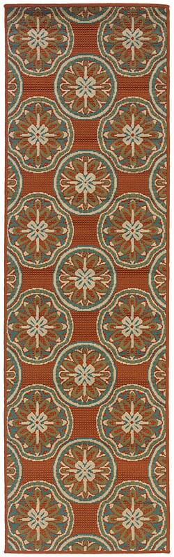 Oriental Weavers Sphinx Montego 8323d Red / Ivory Rugs.