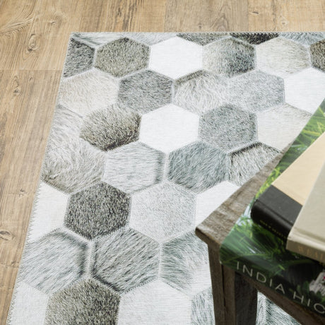 Oriental Weavers Sphinx Myers Park Myp17 Grey/ Charcoal Rugs.