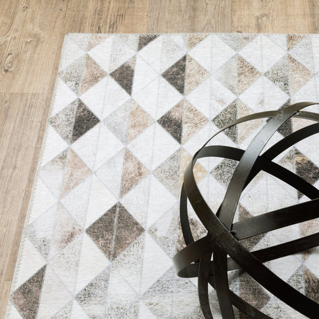 Oriental Weavers Sphinx Myers Park Myp18 Beige/ Grey Rugs.