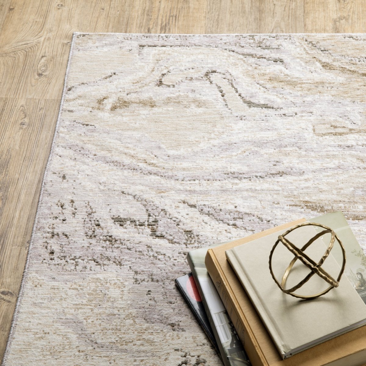 Oriental Weavers Sphinx Nebulous 530E9 Beige/ Ivory Rugs.