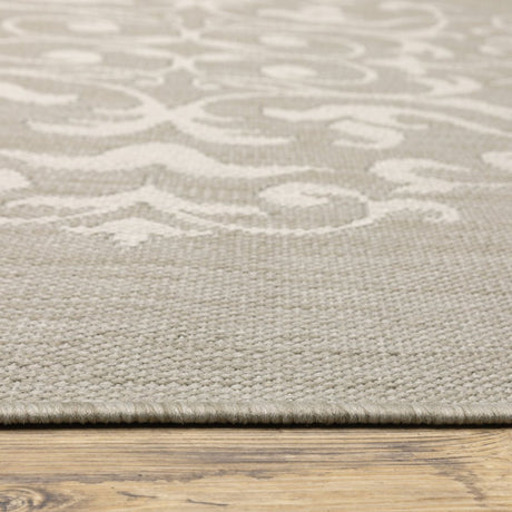Oriental Weavers Sphinx Portofino 6649W Grey/ Ivory Rug.