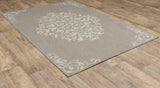 Oriental Weavers Sphinx Portofino 6649W Grey/ Ivory Rug.
