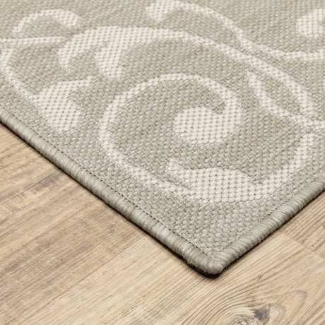 Oriental Weavers Sphinx Portofino 6649W Grey/ Ivory Rug.