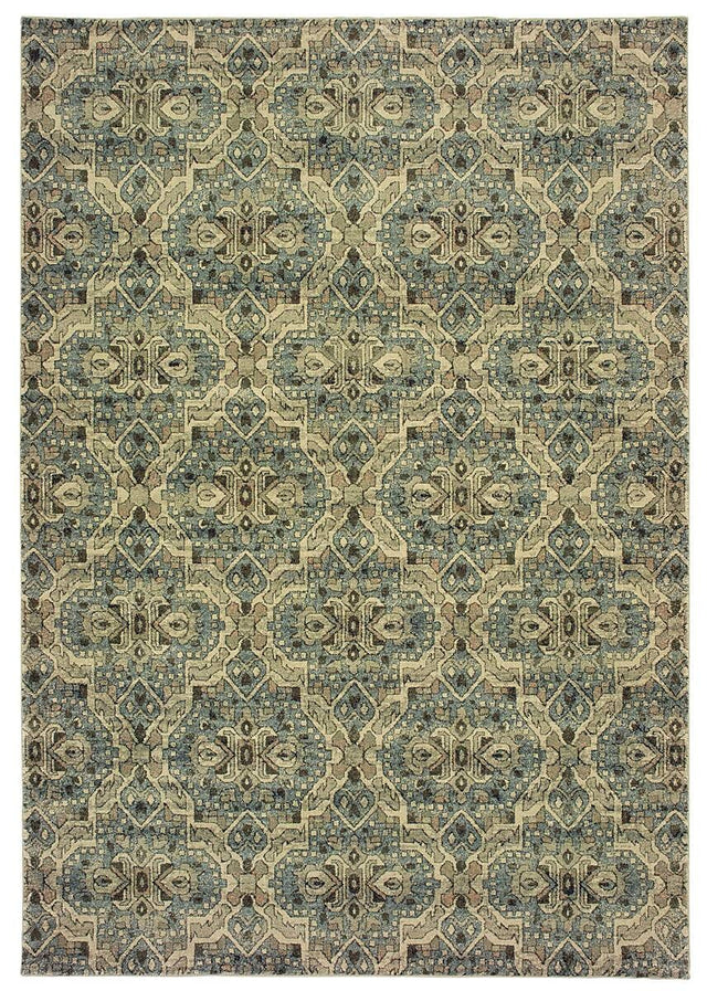 Oriental Weavers Sphinx Raleigh 4927L Ivory / Blue Rugs.