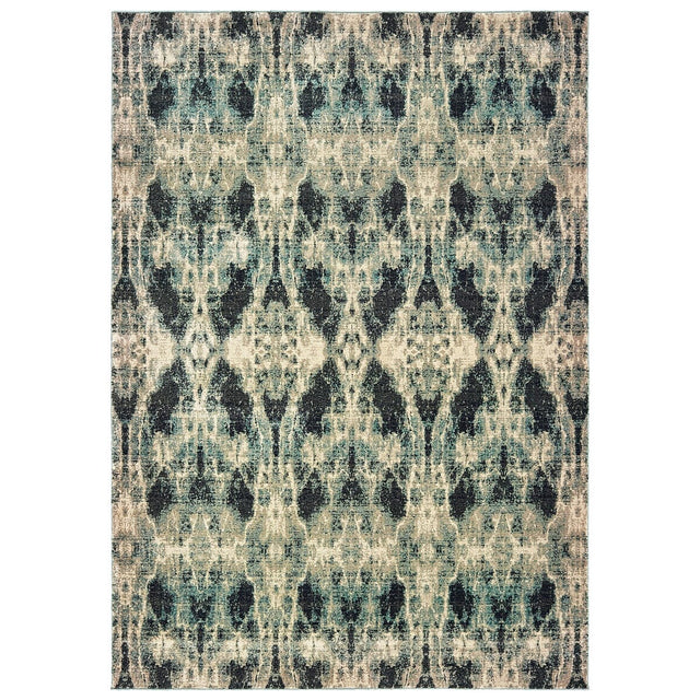 Oriental Weavers Sphinx Raleigh 5507B Grey / Blue Rugs.
