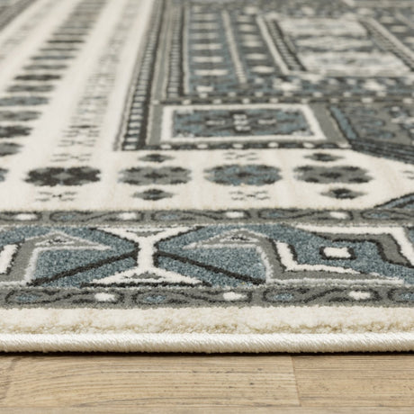 Oriental Weavers Sphinx Raylan Ray01 Grey/ Blue Rug.