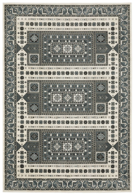 Oriental Weavers Sphinx Raylan Ray01 Grey/ Blue Rug.