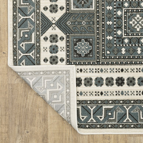 Oriental Weavers Sphinx Raylan Ray01 Grey/ Blue Rug.