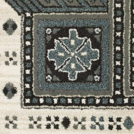 Oriental Weavers Sphinx Raylan Ray01 Grey/ Blue Rug.