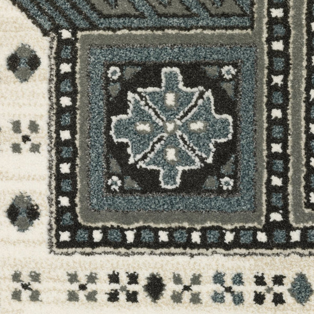 Oriental Weavers Sphinx Raylan Ray01 Grey/ Blue Rug.