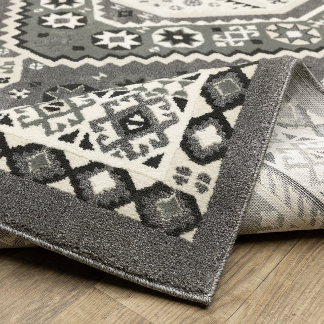 Oriental Weavers Sphinx Raylan Ray02 Grey/ Ivory Rug.