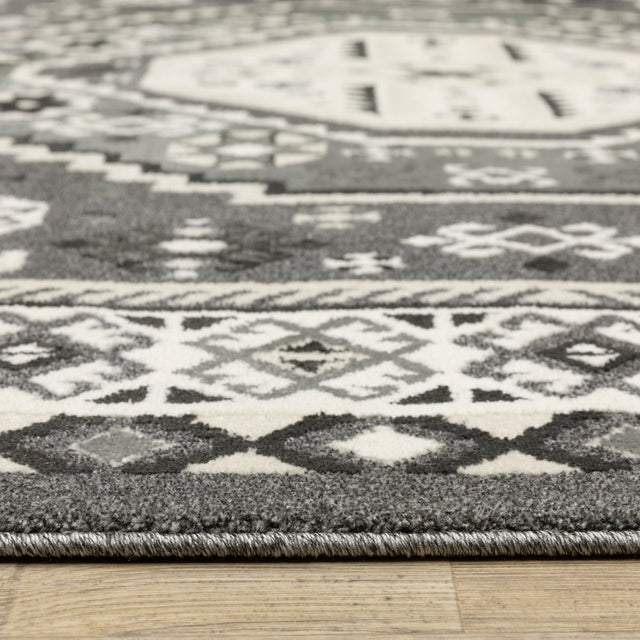 Oriental Weavers Sphinx Raylan Ray02 Grey/ Ivory Rug.