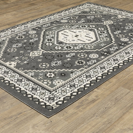 Oriental Weavers Sphinx Raylan Ray02 Grey/ Ivory Rug.