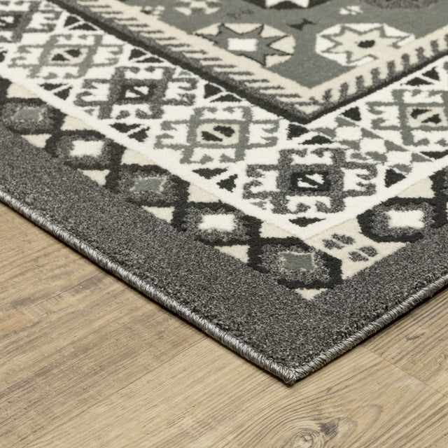 Oriental Weavers Sphinx Raylan Ray02 Grey/ Ivory Rug.