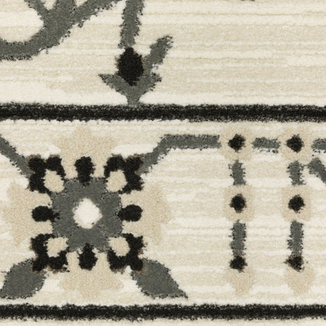 Oriental Weavers Sphinx Raylan Ray03 Ivory/ Grey Rug.