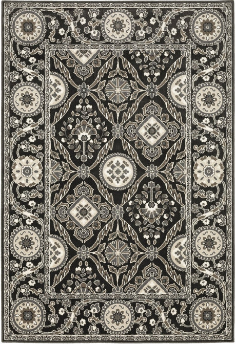Oriental Weavers Sphinx Raylan Ray05 Black/ Grey Rug.