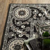 Oriental Weavers Sphinx Raylan Ray05 Black/ Grey Rug.