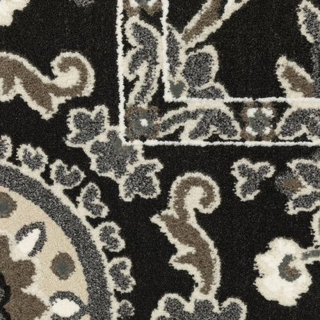 Oriental Weavers Sphinx Raylan Ray05 Black/ Grey Rug.