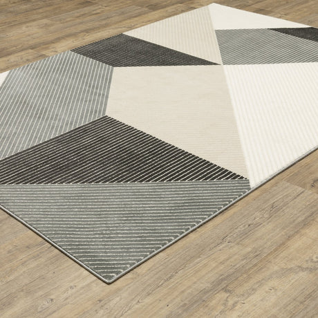 Oriental Weavers Sphinx Raylan Ray07 Ivory/ Black Rug.