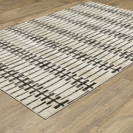 Oriental Weavers Sphinx Raylan Ray11 Ivory/ Black Rug.
