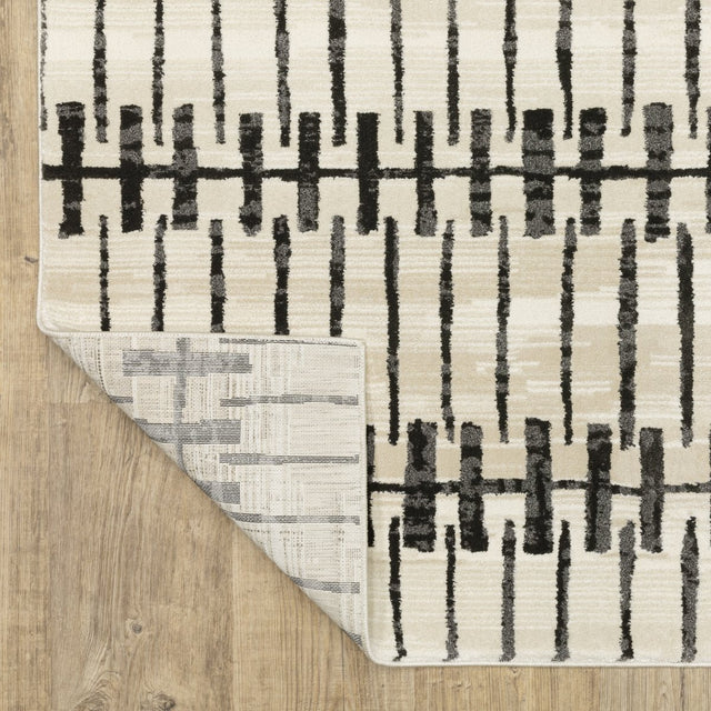 Oriental Weavers Sphinx Raylan Ray11 Ivory/ Black Rug.