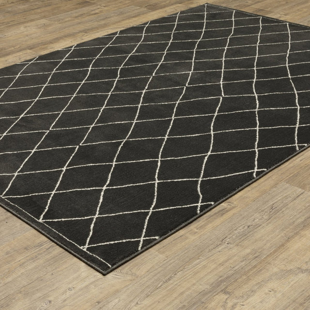 Oriental Weavers Sphinx Raylan Ray12 Black/ Ivory Rug.