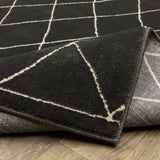 Oriental Weavers Sphinx Raylan Ray12 Black/ Ivory Rug.