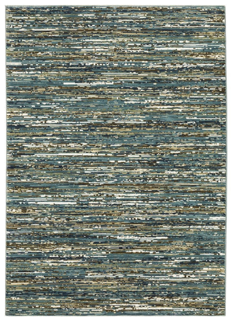 Oriental Weavers Sphinx Reed Re01G Blue/ Multi Rug.