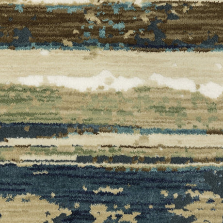 Oriental Weavers Sphinx Reed Re02A Beige/ Blue Rug.